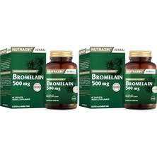 Orevio Herbal Bromelain 500 Mg Takviye Edici Gıda (1 x 60 Adet) (2 Paketi)