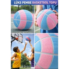 Mixoyuncak Lüks Pembe Basketbol Topu – Dayanıklı Kauçuk Yüzey