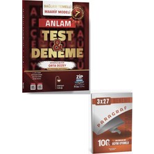 Anla Kazan Yayınları Edebiyat Sokağı 2027  7. Sınıf Anlam Bilgisi Maarif Modeli Orta Düzey Test ve Deneme+ Anla Kazan Paragraf