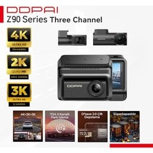 Orevio Z90 Araç Kamerası Ön Arka Iç Kamera 3 Kanallı Full Hd Kayıt Geniş Açı Döngüsel Kayıt