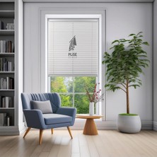 Plise Dekor Gri Plise Perde (Yapıştırmalı) (40G x 100Y Cm)