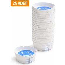 Orevio Tek Kullanımlık Dumansız Küllük (25 Adet), Kokusuz Jel Kül Tablası, Hızlı Duman Emici, Araç Ev Ofis