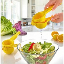 Orevio Pratik Mutfak El Tipi Limon ve Narenciye Sıkacağı; Ergonomik Tasarım, Dayanıklı Gövde, Sarı