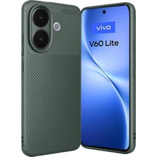 Marsilyan™- Vivo V60 Lite Auto Focus Karbon Kapak - Koyu Yeşil