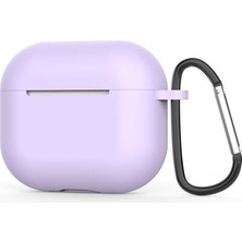 Orevio Airpods 3. Nesil Standart Silikon Kılıf, Lila