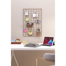 CATCHME 40X60 Metal Fotoğraf Askısı Tel Pano Gold 2 Adet Mini Mandal 4 Adet Montaj Çivisi Hediyemizdir