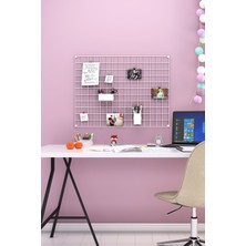 Roomie Home 60X80 Tel Pano Beyaz, Metal Fotoğraf Askısı -- Iki Adet Kıskaç ve Dört Adet Mini Mandal Hediyeli