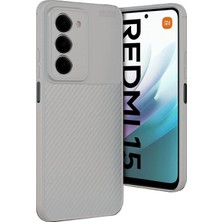 Marsilyan™- Xiaomi Redmi 15 4g Auto Focus Karbon Kapak - Gri