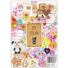 Orevio My Dıy Sticker Book, 24 * 17 Cm, 16 Sayfa, Özel Tasarım Rengarenk Sticker Kitabı