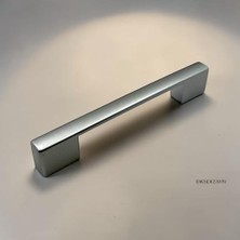 Orevio Dolap, 5 Adet Nergis Mat Krom Kulpu – 4 Delikli Çift Ölçülü Metal Mobilya Kulpu (96–128/160–192/224–256 Mm) (96-128 Mm)