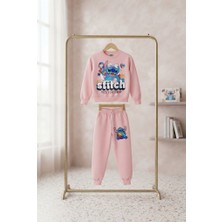 Jeliboom Kids Sevimli Stitch Baskılı Puzzle Desenli Eşofman Takımı