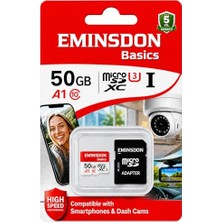 Orevio 50GB Micro Sd CLASS10 Hafıza Kartı Ev ve Araç Güvenlik Kamerası Uyumlu Telefon Tablet