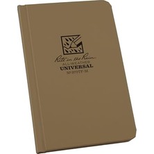 Orevio Hava Koşullarına Dayanıklı Sert Kapaklı Defter, 4 1/4 "x 6 3/4", Tan Kapak, Evrensel Desen (No. 970TF-M)
