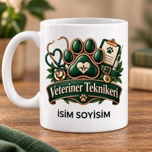 Veteriner Teknikeri Kupa Bardak Pati ve Stetoskop Tasarımı
