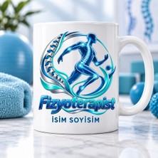 Fizyoterapist Kupa Bardak Omurga ve Hareket Eden Insan Tasarımı