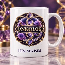 Onkolog Kupa Bardak Dna ve Hücre Desenli
