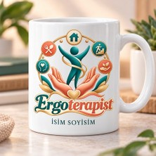Ergoterapist Kupa Bardak Insan Figürü ve El Motifli Tasarım
