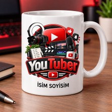Ajans 313 Video Içerik Üreticisi Kupa Bardak Kamera ve Klaket Desenli