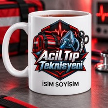 Acil Tıp Teknisyeni Kupa Bardak Sağlık Çantası ve Maske Tasarımı