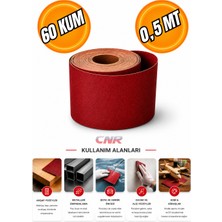Cnr Zımpara 60 Kum Rulo Zımpara - 0,5 Metre | Ahşap ve Metal Yüzeyler Için Aşındırıcı Zımpara