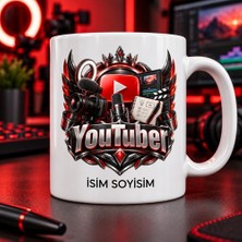 Ajans 313 Video Içerik Üreticisi Kupa Bardak Taç ve Kamera Arma Desenli