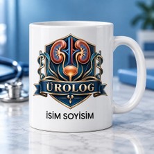 Ajans 313 Ürolog Kupa Bardak Böbrek ve Anatomi Arma Desenli