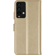 A-Luxe Xiaomi Redmi 9t Trend S Plus Kapaklı Kılıf - Gold