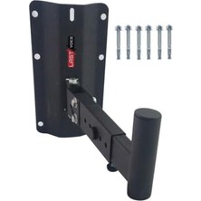 Orevio DVR-02X Hoparlör Duvar Askı Aparatı, 40 kg Kapasiteli, 6 Vidalı, Siyah