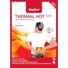 Orevio Thermal Hot Plus+ Isı Terapili Sıcak Kompres Flasteri, Kas ve Eklem Rahatlatıcı (2x2'li Paket) | 12 Saat Süren Ekzotermik Sıcaklık ile Hızlı Etki | Bel ve Sırt Ağrısı Için Isı Bandı