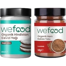 Orevio Hindistan Cevizi Yağı 300 ml ve Ham Kakao Tozu 140 G Seti
