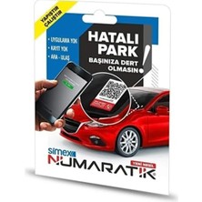 Orevio Numaratik Qr Okuyucu Hatalı Park Cam Etiketi Sticker Numaranız Görünmez