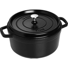 Orevio Tencere; La Cocotte Döküm, Siyah, 24 cm