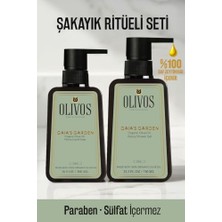 Orevio Şakayık Bakım Seti, Zeytinyağlı Parabensiz Duş Jeli ve Sıvı Sabun, 1250 ml