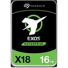 Orevio Exos X18,16 Tb, Kurumsal Dahili Sabit Disk, Sata, Cmr 3.5", Hiper Ölçek Sata 6 Gb/s, 7200 Rpm, 512E, 4 Kb Fastformat Düşük Gecikme, Gelişmiş Önbellek (ST16000NM000J)
