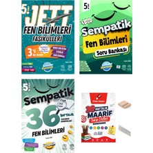 Ünlüler Karması 5.sınıf Fen Jett Fasikül-Sempatik Soru Bankası-Kazanım Deneme+Telefon Tutucu+Maarif Defteri