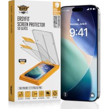 Orevio 5d Glass Easyfit 2 Adet Kolay Uygulama Aparatlı Ekran Koruyucu Temperli Şeffaf Cam (Iphone 17/iphone 17 Pro/iphone 16 Pro)