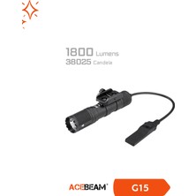 Acebeam G15 1800 Lümen Picatinny & M-Lok Uyumlu Ray Feneri