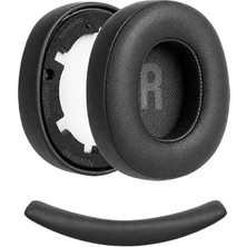 Orevio Kulaklık, Jbl Tune 700BT 710BT 720BT 750BTNC 760NC 770NC ile Uyumlu Yedek Pedi Süngeri + Kafa Bandı Seti Siyah