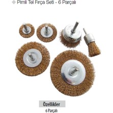 Orevio Pimli Tel Fırça Seti, 6 Parçalı