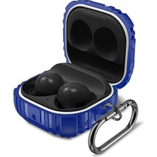 Orevio Samsung Galaxy Buds 2 Pro ile Uyumlu Darbeye Dayanıklı Sert Koruyucu Kılıf, Toz ve Kir Koruması, Lacivert