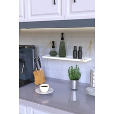 Roomie Home Duvar Rafı Kitaplık Mutfak Banyo Yaşam Alanı 15 x 55 cm 1 Adet