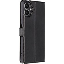 Bezos Samsung Galaxy A06 Uyumlu Kılıf Trend S Plus Kapaklı Kılıf - Siyah