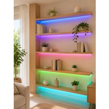 5 Metre Kumandalı Rgb LED Şerit 2835 Smd Dekoratif Tv Oda Masa Arkası Aydınlatma