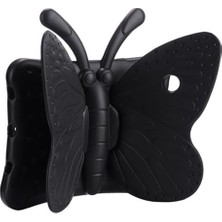 Orevio Galaxy Tab A8 10.5 SM-X200 2021 Uyumlu Siyah Butterfly Standlı Tablet Kılıfı