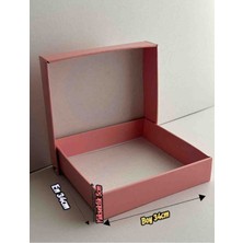 Rass E-Ticaret Karton Kutusu 34*34*5cm 10  Adet Toz Pembe Hediyelik Eşya Kutusu