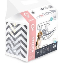 Bezos Diapers Dişi Köpekler Için Külot Bez Medium 10 Lu 30X42,5 cm
