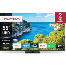 Orevio 55 Inç (139 Cm) 4K Ultra Hd Google Tv; HDR10, Dolby Audio, Google Assistant, Chromecast Built-In, Döner Stand, Wi-Fi, Uydu Alıcılı Akıllı LED Tv