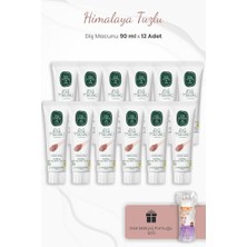 Orevio Himalaya Tuzlu Diş Macunu 90 ml x 12 Adet ve Disk Pamuk 50'li