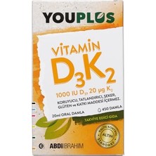 Orevio 1000 Iu D3K2 Vitamini Oral Damla, 20 ml