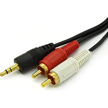 Orevio 4654 3.5 mm Stereo To 2 Rca Aux Kulaklık Kablosu, 1.5 M